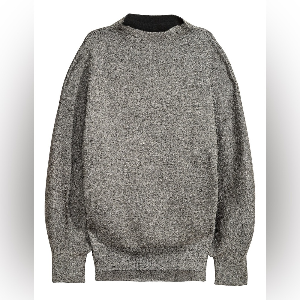 H&M Black Glitter Wide Jumper